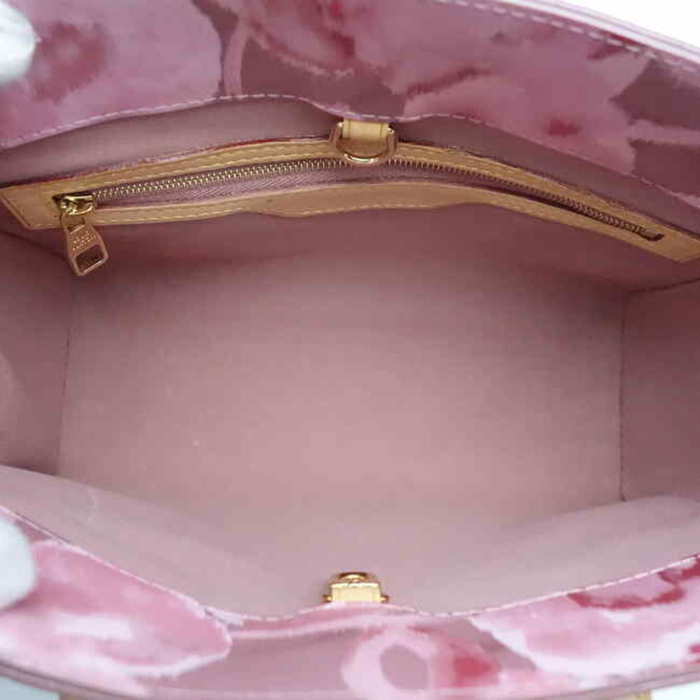 Louis Vuitton Handbag Ikat Pink Flower Rose Vernis Velours Catalina